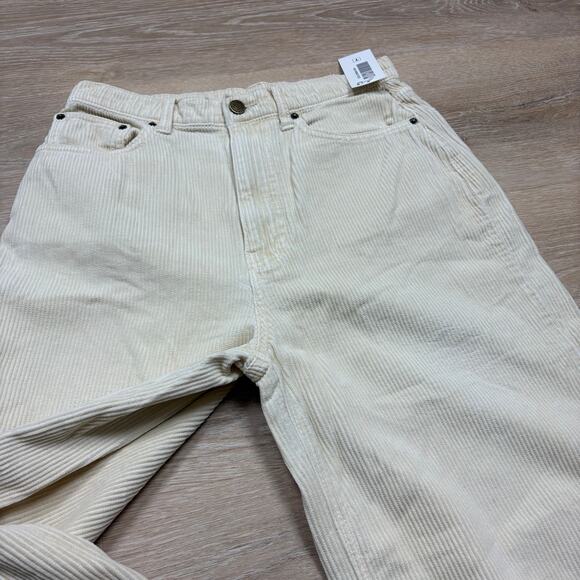 NWT‎ BDG Urban Outfitters Corduroy High & Wide Pants Women’s 29 Color Cream - Picture 2 of 9